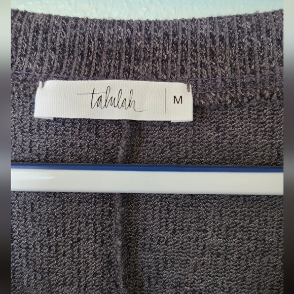 Talulah Dark Gray V-neck Sweater Size Medium - Picture 4 of 5